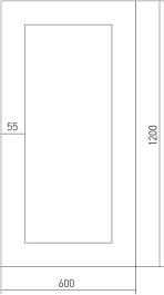 Mixline Зеркало Багет Орех 60 – фотография-2